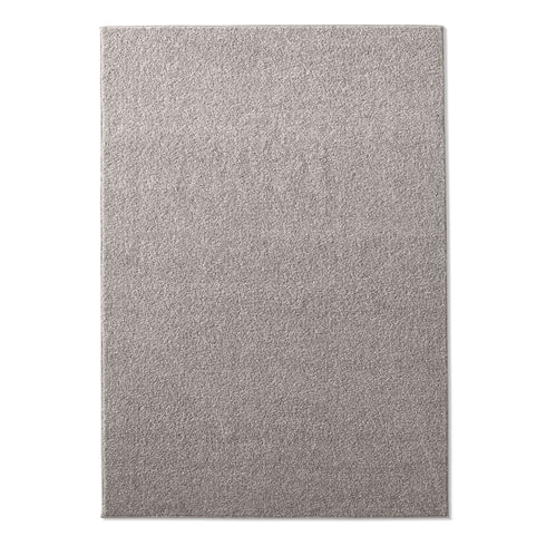 Kurzflor Teppich Designer | Flauschiger Flachflor fürs Wohnzimmer, Esszimmer, Schlafzimmer oder Kinderzimmer | Grau